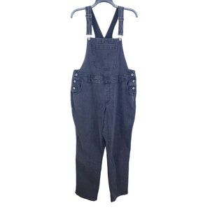 Arizona Jean Co. Womens Black Denim Overalls Adjustable Straps Size XXL